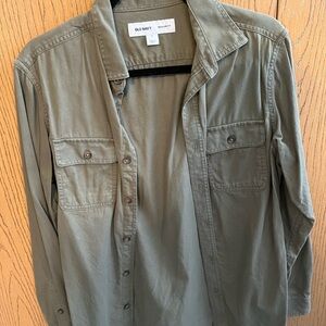 Old Navy Men's Khaki Shirt Jacket